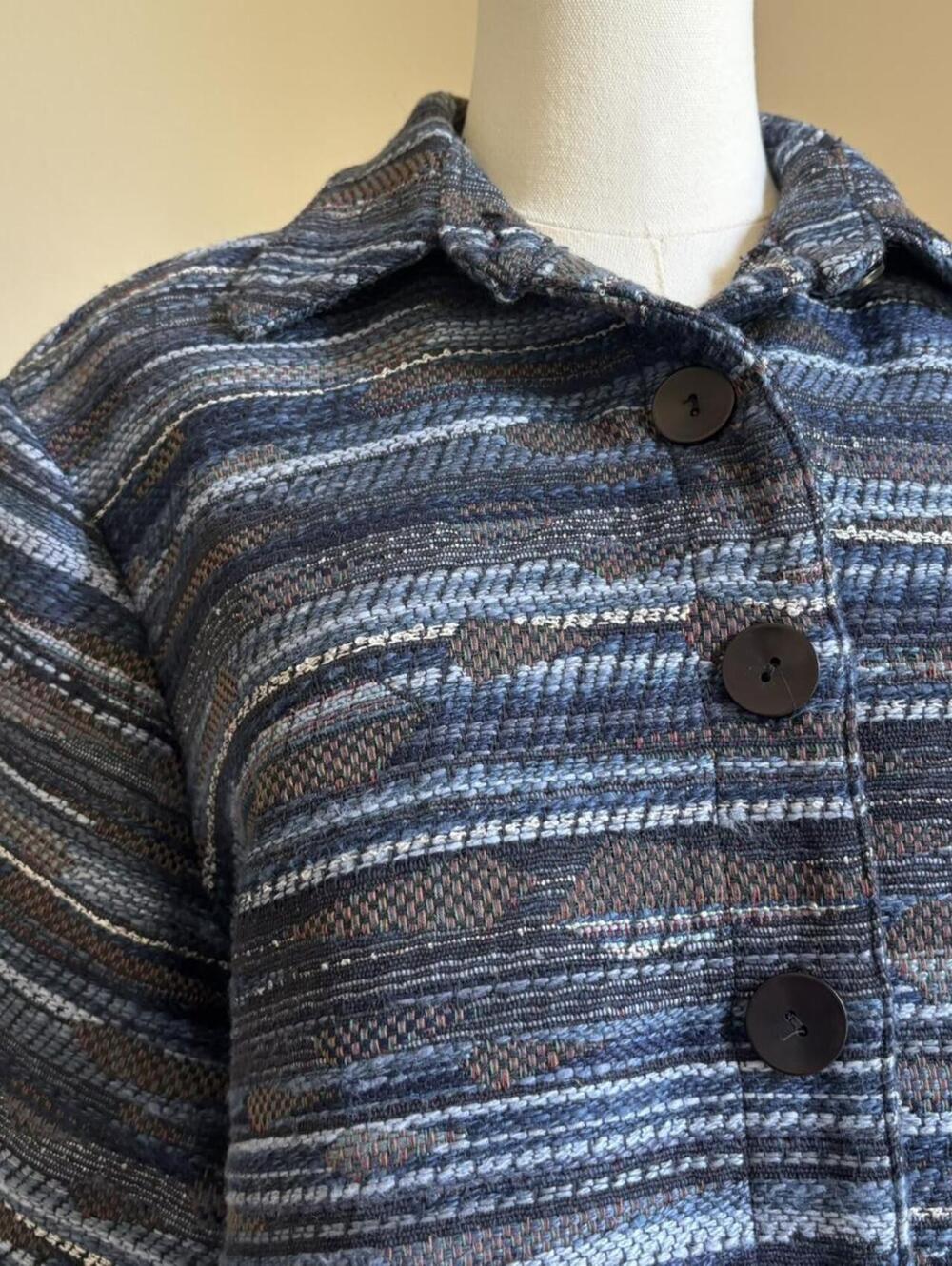 Woven Cotton Multicolor Tapestry Jacket - Picture 3 of 8